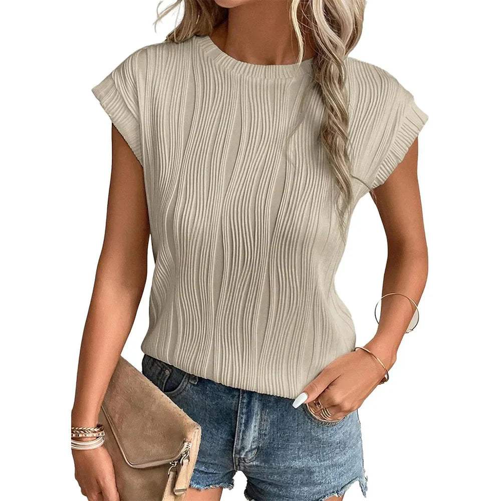 LeRoxy | Dames T-shirt Gestreept met Korte Mouwen | Casual & Nette Look