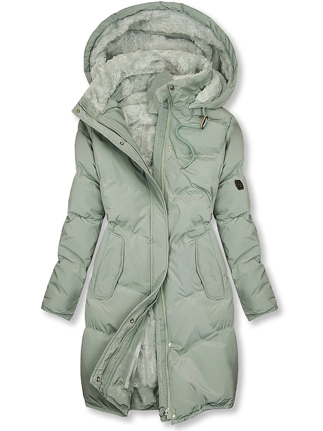 LeRoxy | Dames Lange Parka Winterjas met Fleece Voering en Capuchon