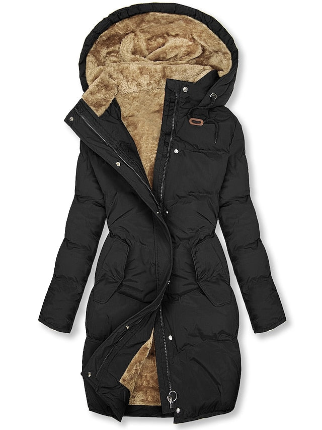 LeRoxy | Dames Lange Parka Winterjas met Fleece Voering en Capuchon