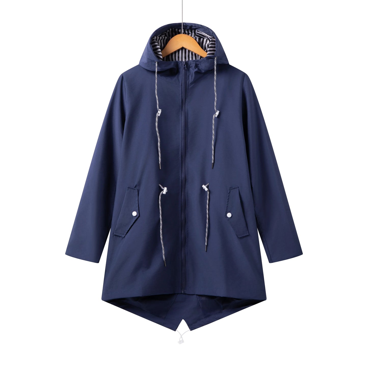 LeRoxy | Dames trenchcoat lang model | Waterdicht met capuchon