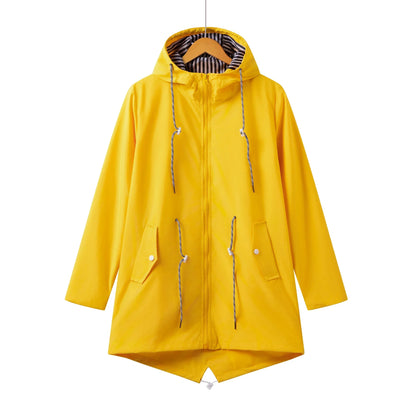LeRoxy | Dames trenchcoat lang model | Waterdicht met capuchon