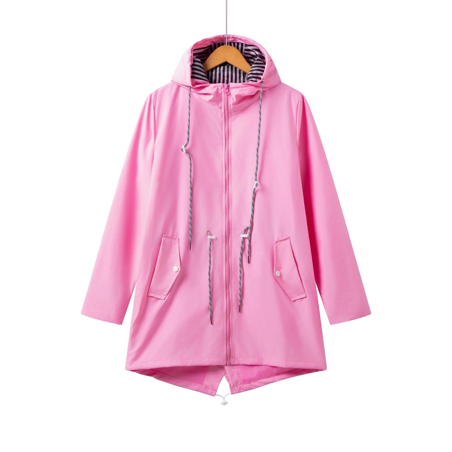 LeRoxy | Dames trenchcoat lang model | Waterdicht met capuchon