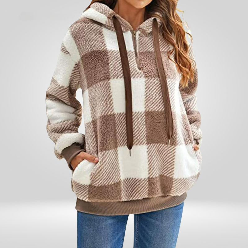 LeRoxy | Klassieke Hoodie met Halve Rits | Dames Sweatshirt Comfortabel & Stijlvol