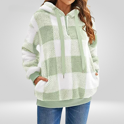 LeRoxy | Klassieke Hoodie met Halve Rits | Dames Sweatshirt Comfortabel & Stijlvol