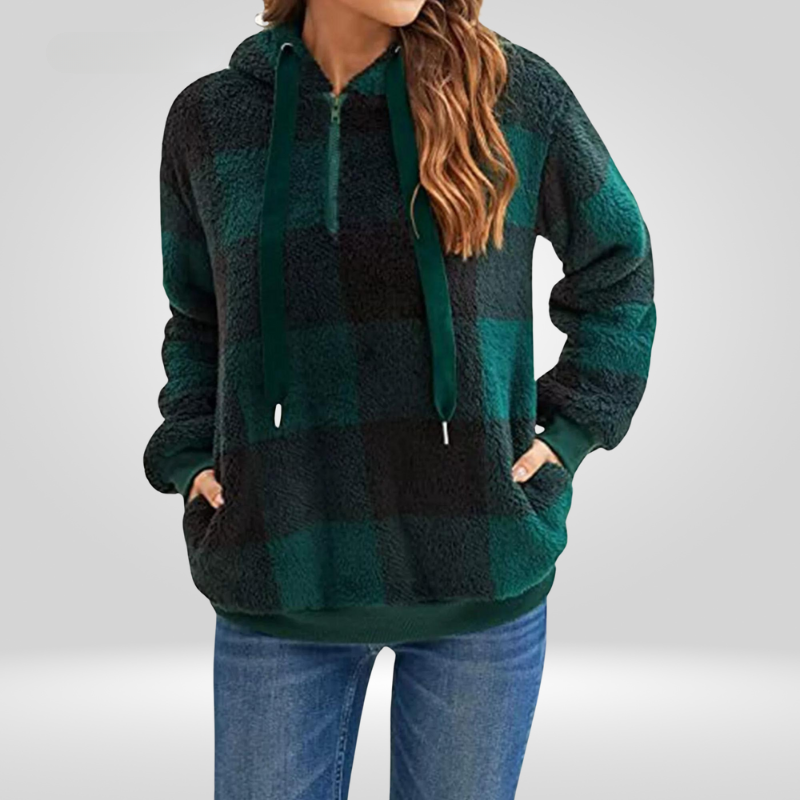 LeRoxy | Klassieke Hoodie met Halve Rits | Dames Sweatshirt Comfortabel & Stijlvol