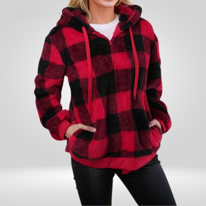 LeRoxy | Klassieke Hoodie met Halve Rits | Dames Sweatshirt Comfortabel & Stijlvol