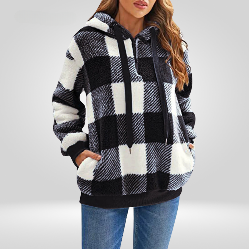 LeRoxy | Klassieke Hoodie met Halve Rits | Dames Sweatshirt Comfortabel & Stijlvol