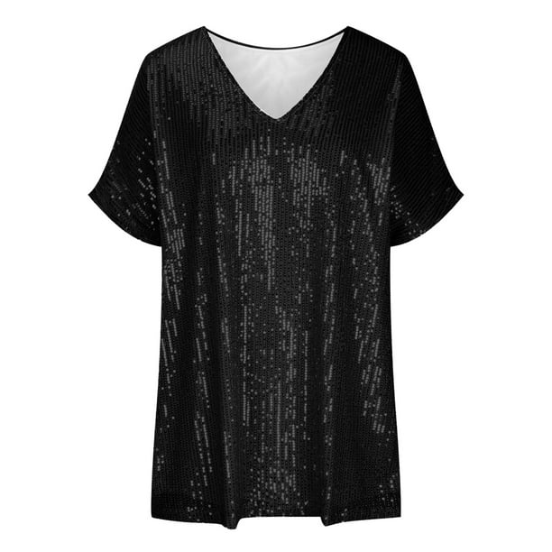 LeRoxy | Stijlvol Paillettenshirt voor Feestelijke Gelegenheden