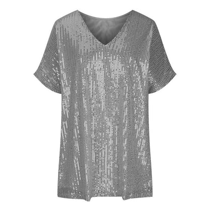 LeRoxy | Stijlvol Paillettenshirt voor Feestelijke Gelegenheden