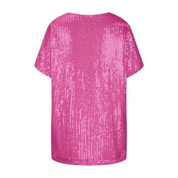 LeRoxy | Stijlvol Paillettenshirt voor Feestelijke Gelegenheden