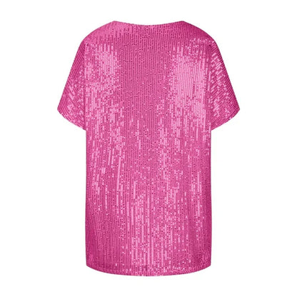 LeRoxy | Stijlvol Paillettenshirt voor Feestelijke Gelegenheden