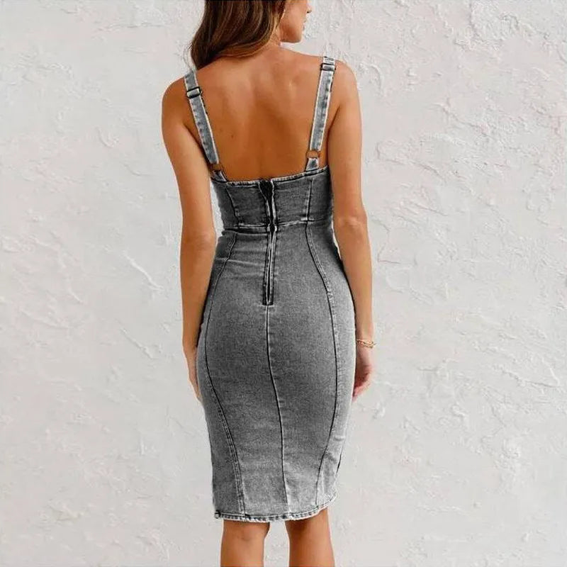 LeRoxy | Denim Jurk | Stijlvolle, Comfortabele en Trendy Jeansjurk voor Elke Gelegenheid