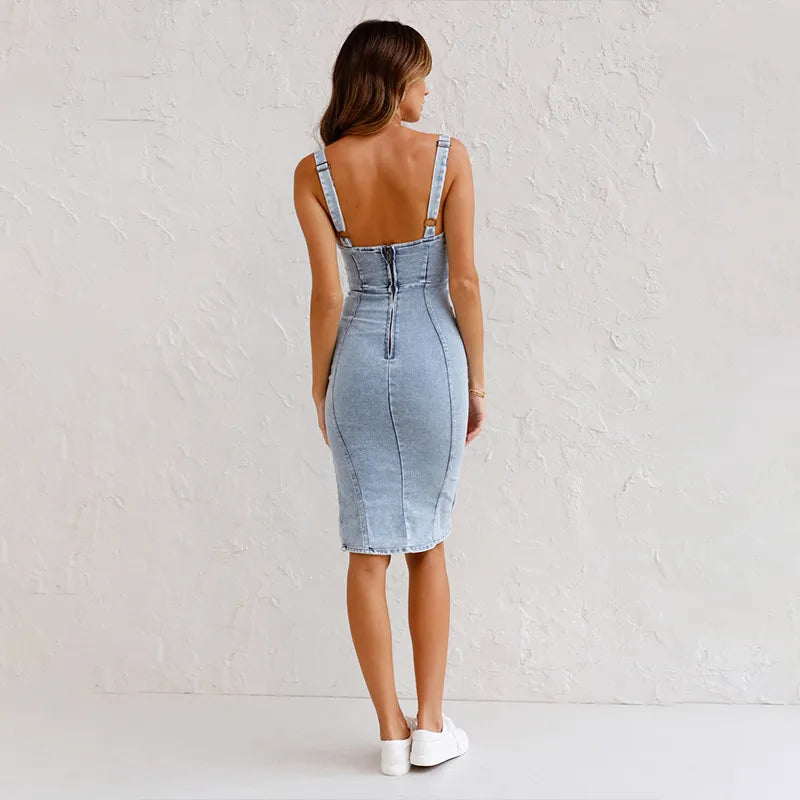 LeRoxy | Denim Jurk | Stijlvolle, Comfortabele en Trendy Jeansjurk voor Elke Gelegenheid