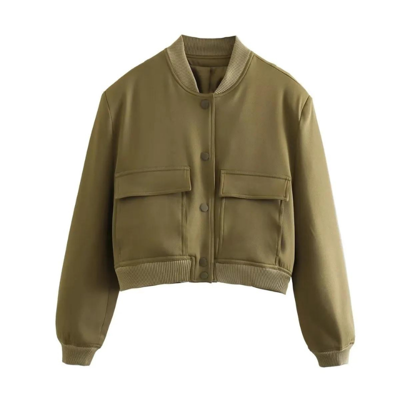 LeRoxy | Couture Bomberjack met Zakken | Regular Fit Essentials | Stijlvol & Comfortabel