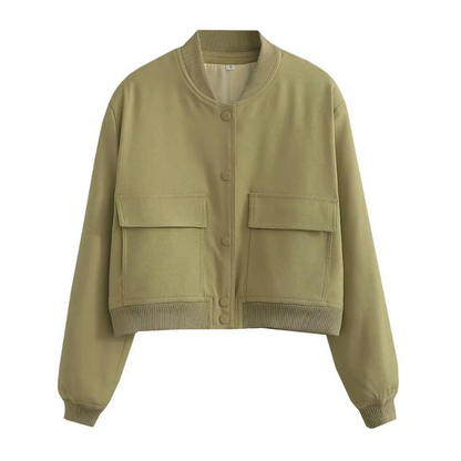 LeRoxy | Couture Bomberjack met Zakken | Regular Fit Essentials | Stijlvol & Comfortabel
