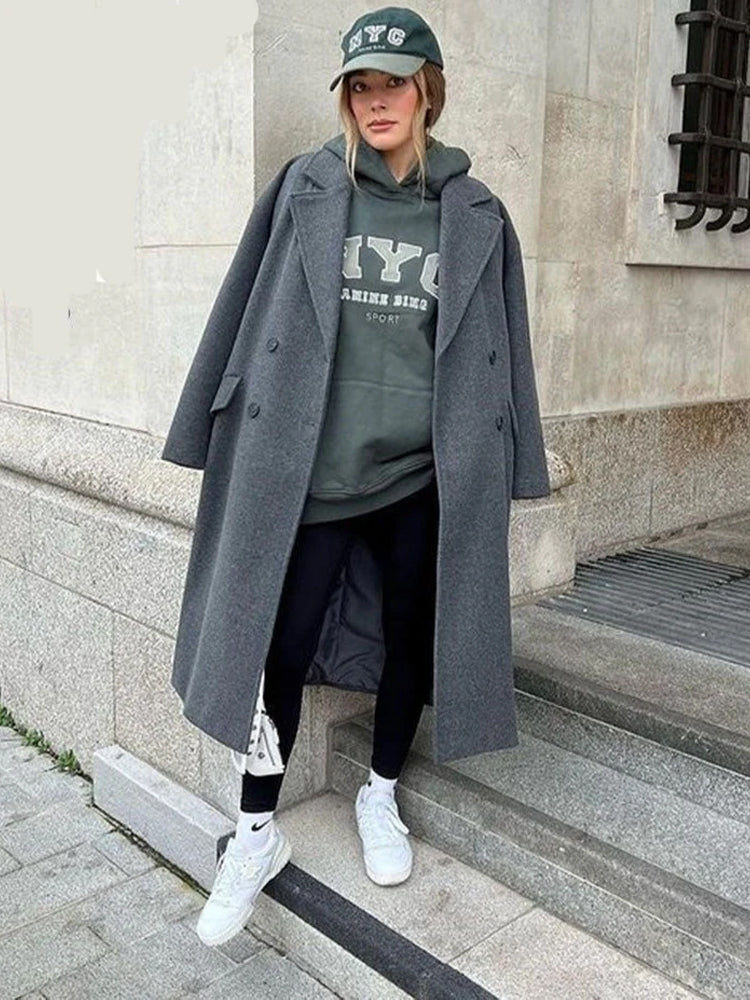 LeRoxy | Mijn LeRoxy | Elegante Wollen Trenchcoat | Stijlvolle Winterjas voor Dames