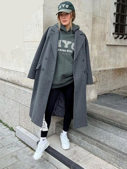 LeRoxy | Mijn LeRoxy | Elegante Wollen Trenchcoat | Stijlvolle Winterjas voor Dames