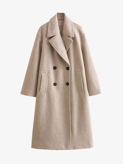 LeRoxy | Mijn LeRoxy | Elegante Wollen Trenchcoat | Stijlvolle Winterjas voor Dames