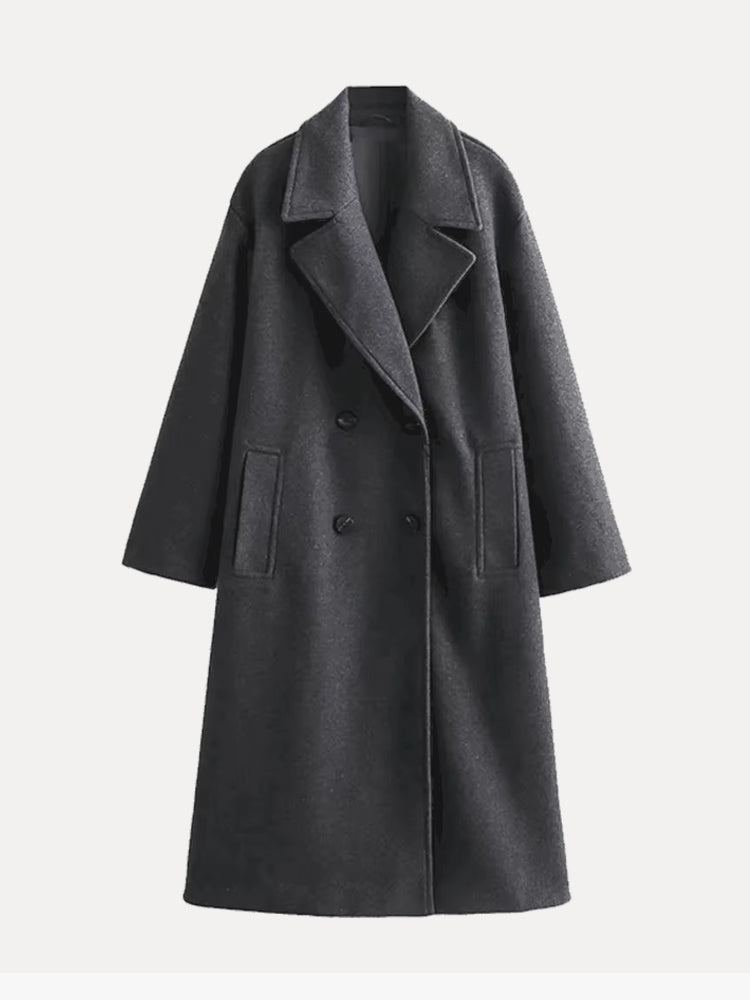 LeRoxy | Mijn LeRoxy | Elegante Wollen Trenchcoat | Stijlvolle Winterjas voor Dames