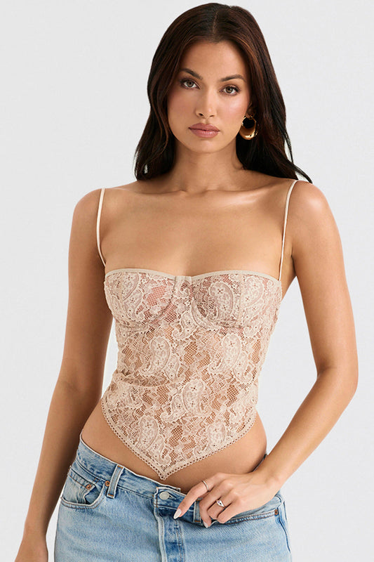 LeRoxy | legante Kanten Bustier-Top met Verfijnde Details | Luxe Lingerie