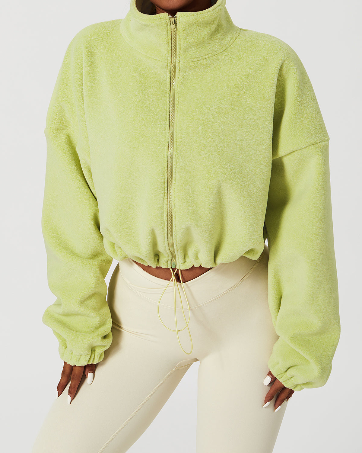LeRoxy | Crop Pullover | Groen | Stijlvolle en Comfortabele Damestrui