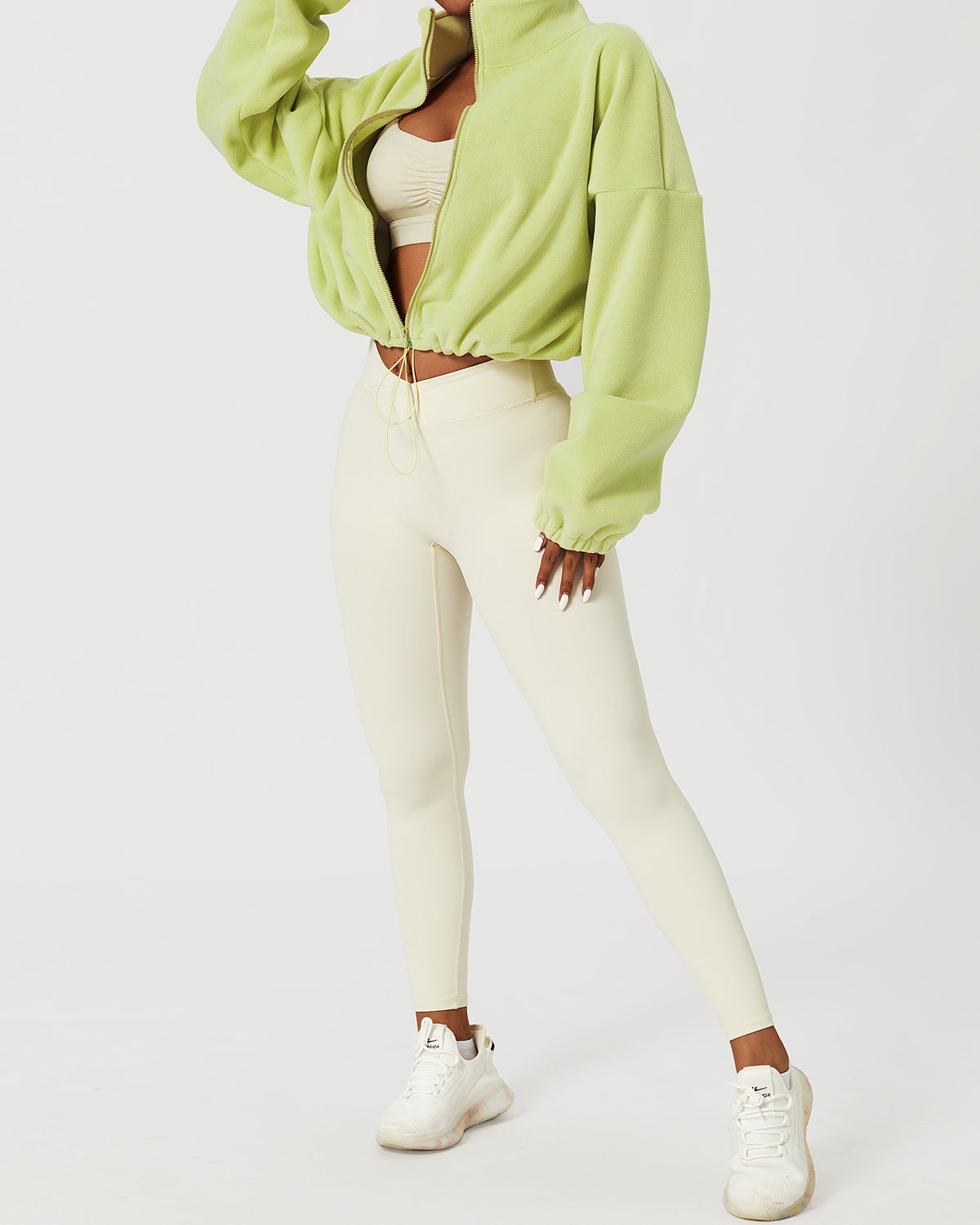 LeRoxy | Crop Pullover | Groen | Stijlvolle en Comfortabele Damestrui