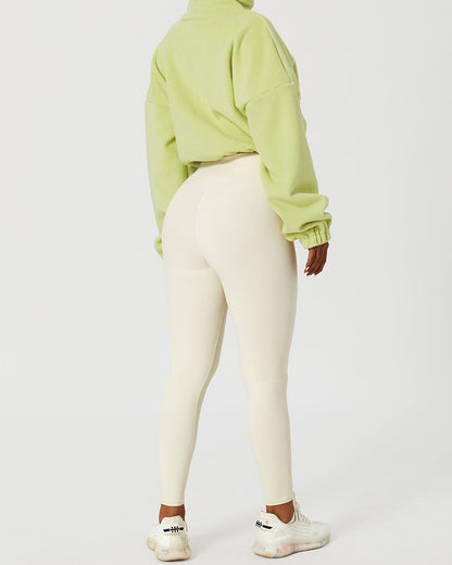 LeRoxy | Crop Pullover | Groen | Stijlvolle en Comfortabele Damestrui