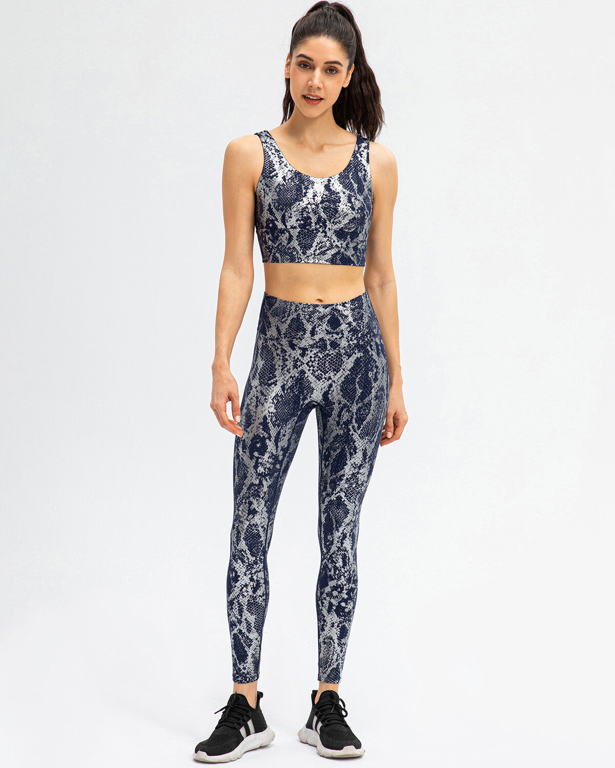 LeRoxy | Metallic Sport-BH | Blauw | Comfortabele Dames Sportbeha