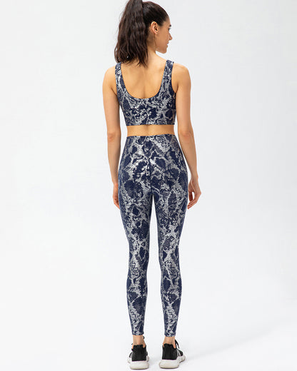 LeRoxy | Metallic Sport-BH | Blauw | Comfortabele Dames Sportbeha