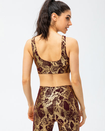 LeRoxy | Metallic Sportbeha - Bruin | Comfortabel & Stijlvol