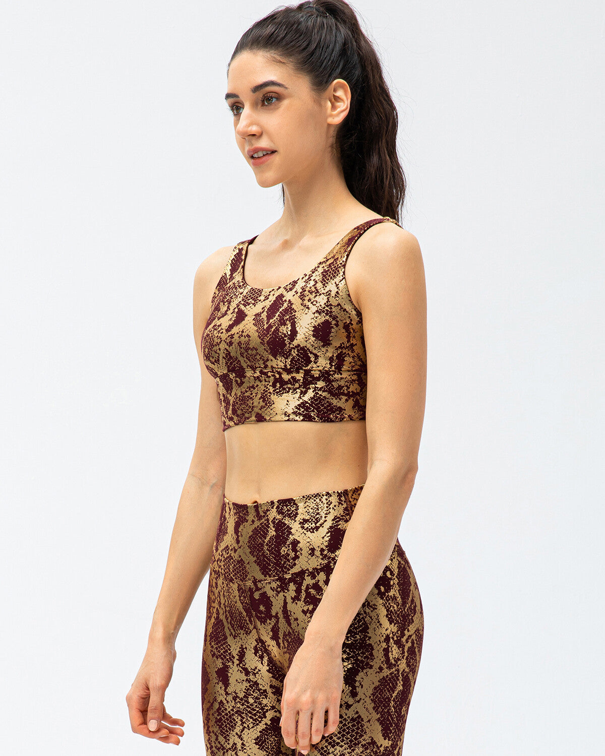 LeRoxy | Metallic Sportbeha - Bruin | Comfortabel & Stijlvol