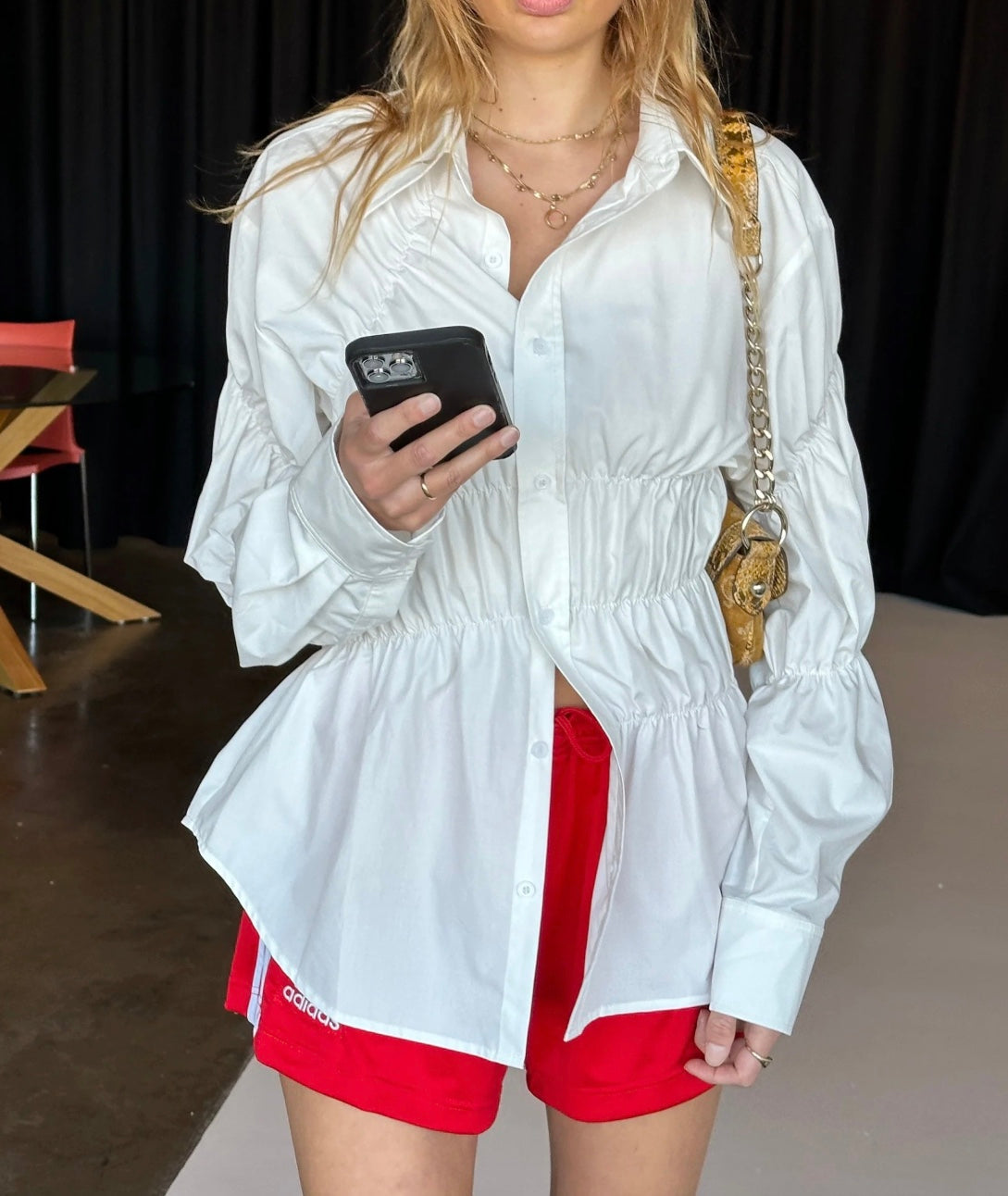 LeRoxy | Stijlvolle LILO Scrunched Blouse|  Perfecte Top voor Elke Gelegenheid