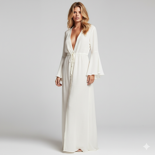 LeRoxy | Stijlvolle LeRoxy Bohemian Maxi Jurk | Comfortabel en Trendy voor Elke Gelegenheid