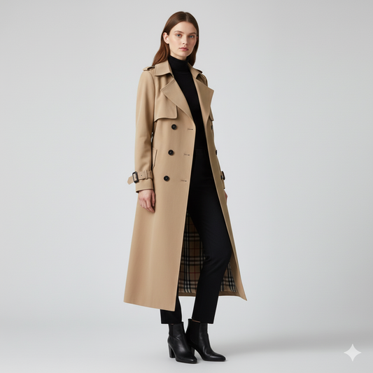 LeRoxy | Chique Lange Dames Trenchcoat voor Elk Seizoen | Stijlvolle Jas