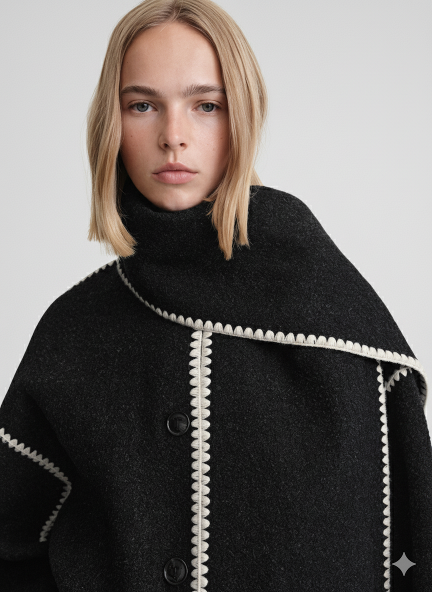 LeRoxy | Dames Jas Met Sjaal | Elegante & Comfortabele Winterjas Voor Koude Seizoenen