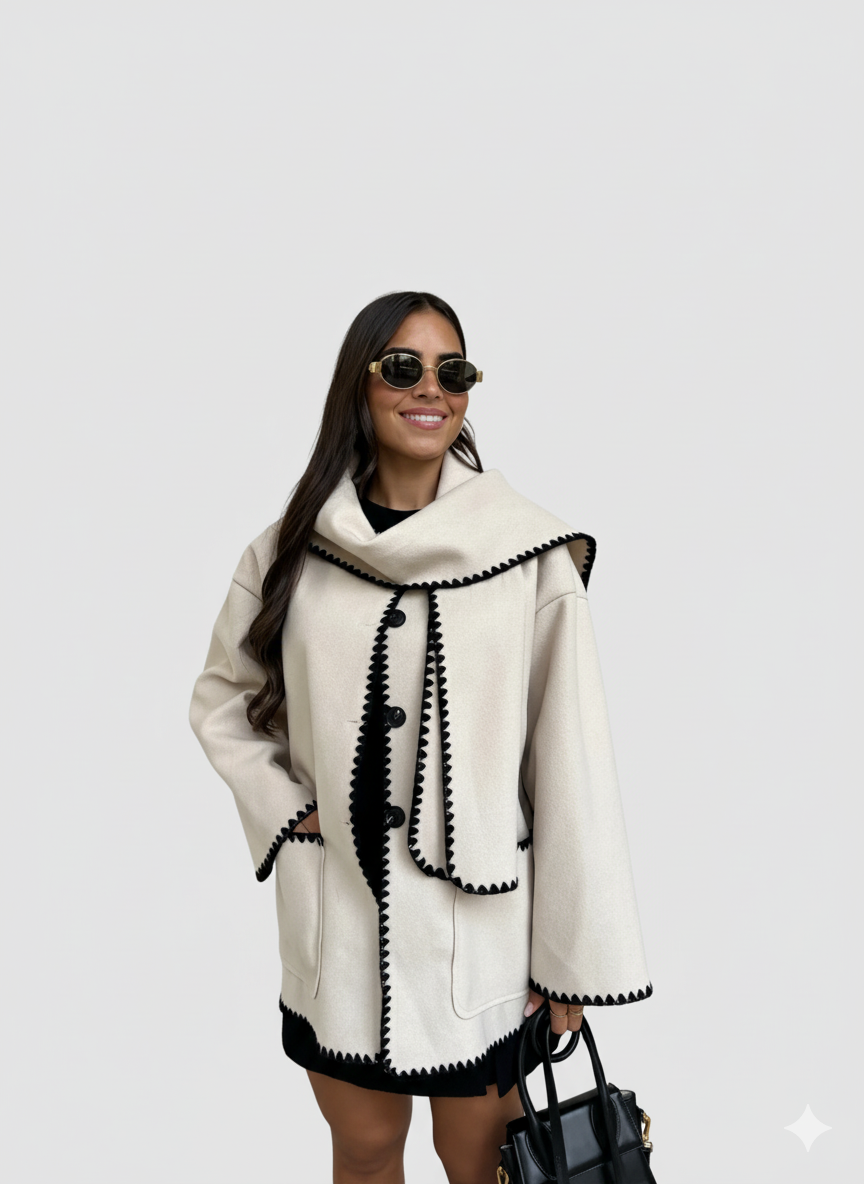 LeRoxy | Dames Jas Met Sjaal | Elegante & Comfortabele Winterjas Voor Koude Seizoenen