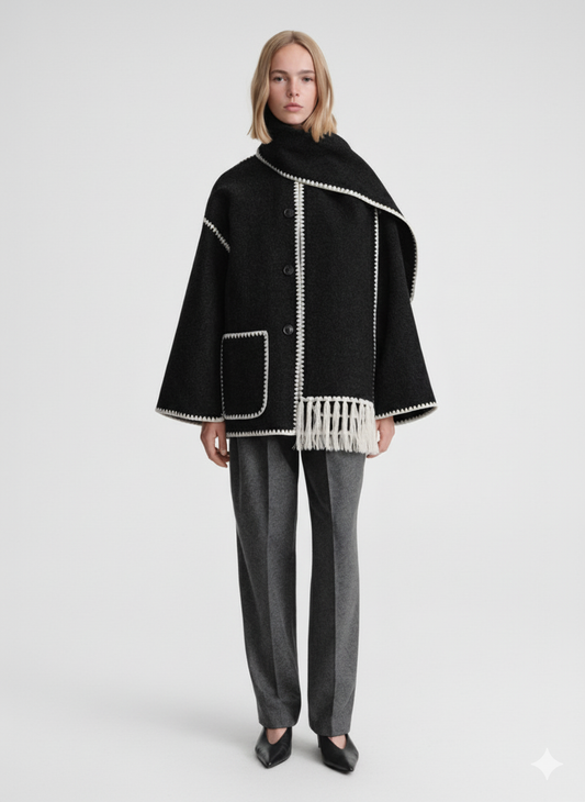 LeRoxy | Dames Jas Met Sjaal | Elegante & Comfortabele Winterjas Voor Koude Seizoenen
