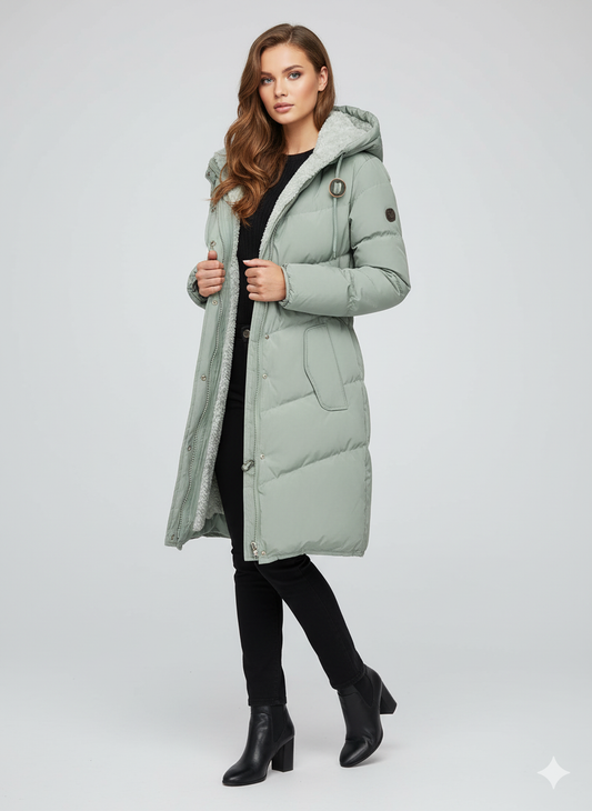LeRoxy | Dames Lange Parka Winterjas met Fleece Voering en Capuchon