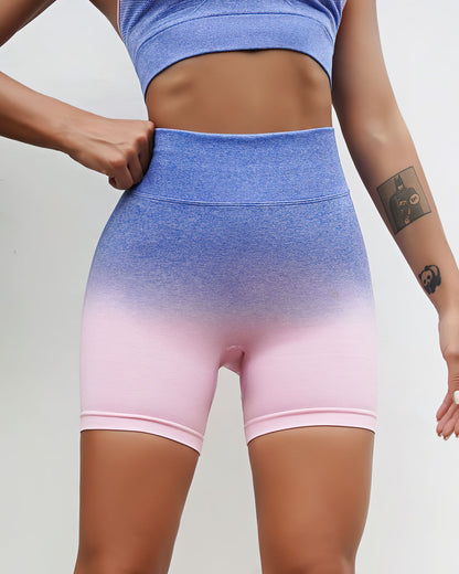 LeRoxy | Naadloze Shorts | Blauw & Roze