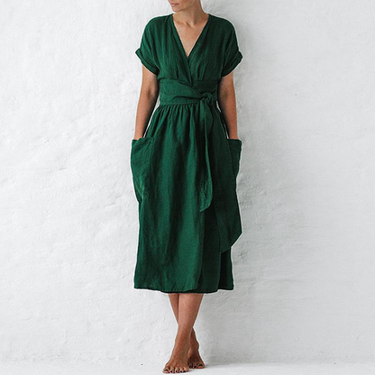 LeRoxy | Casual V-Hals Zomerjurk | Stijlvolle en Comfortabele Zomeroutfit