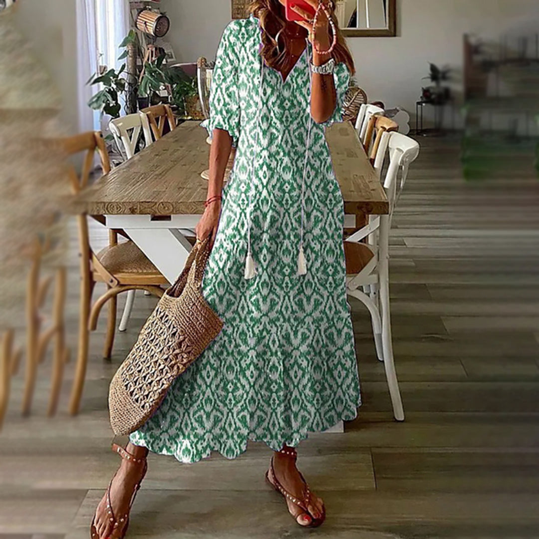 LeRoxy | Boho Maxi Jurk - Stijlvolle en Comfortabele Jurk voor Elke Gelegenheid