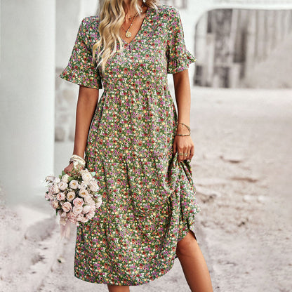 LeRoxy | Gebloemde Zomerjurk | Vrouwelijke Zomerstijl, Comfortabel en Trendy