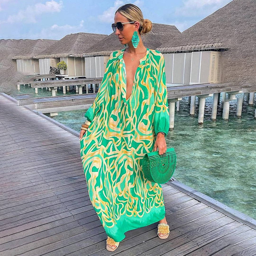 LeRoxy |  Boho Zomerjurk | Stijlvolle, Luchtige Jurk voor Zomerse Dagen