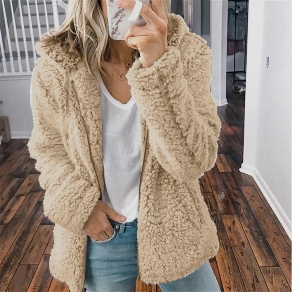 LeRoxy | Teddy Capuchon Vest voor Dames | Super Zacht & Warm Fleece Jas