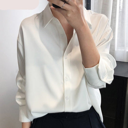 Leroxy | Satijnen Blouse voor Dames | Elegante en Luxe Top voor Elke Gelegenheid