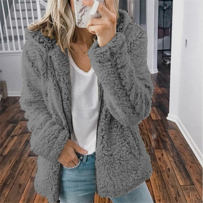 LeRoxy | Teddy Capuchon Vest voor Dames | Super Zacht & Warm Fleece Jas
