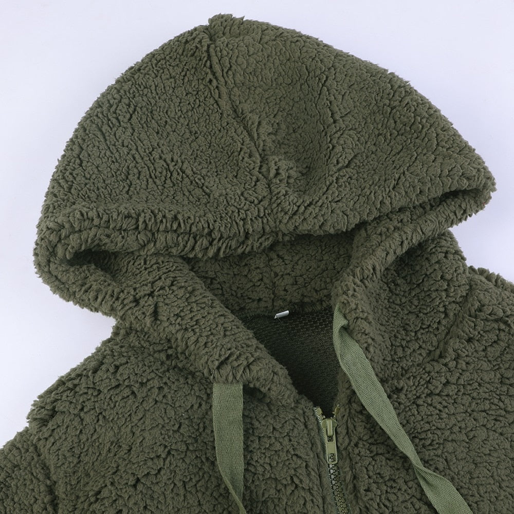 LeRoxy | Teddy Capuchon Vest voor Dames | Super Zacht & Warm Fleece Jas