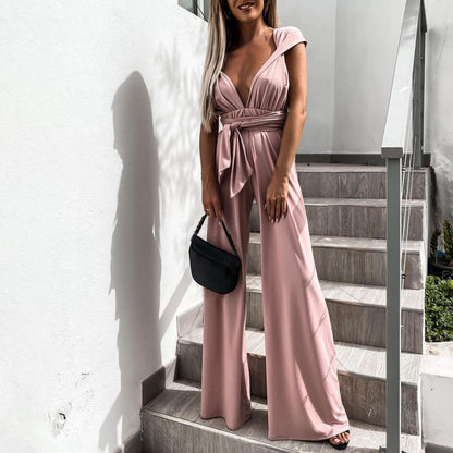 LeRoxy | Stijlvolle Zomerse Jumpsuit met Tailleband | Perfect voor de Zomer