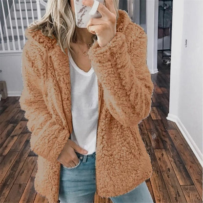LeRoxy | Teddy Capuchon Vest voor Dames | Super Zacht & Warm Fleece Jas