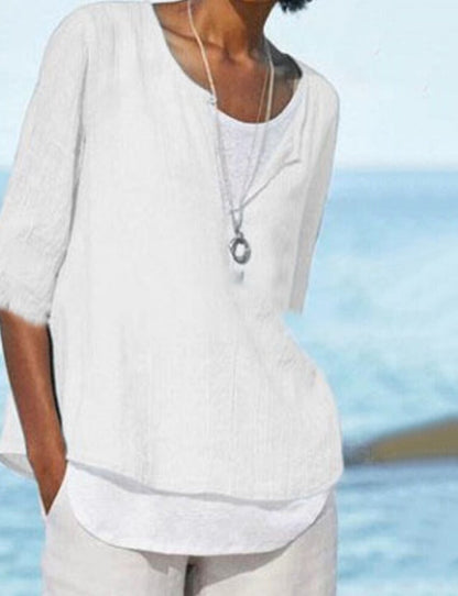 LeRoxy | V-hals Shirt voor Dames | Stijlvol en Comfortabel | Perfect voor Elke Gelegenheid